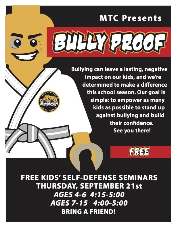 kids martial arts bully proof seminar